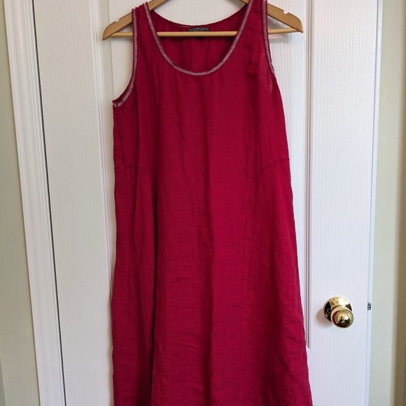 Linen Summer Dress (made in Italy) - Picture 1 of 4